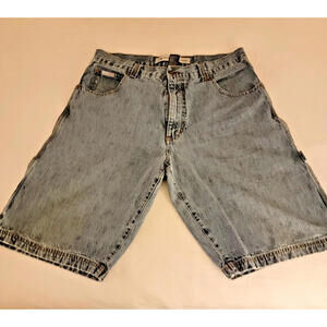 VTG Y2K 90s Paco Jeans Company Distressed Shorts Men's 36 Blue Carpenter Skater